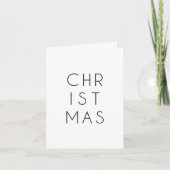 Carte Noël minimaliste (Devant)