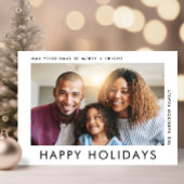 Carte Noël moderne 3 Photos Joyeuses Fêtes