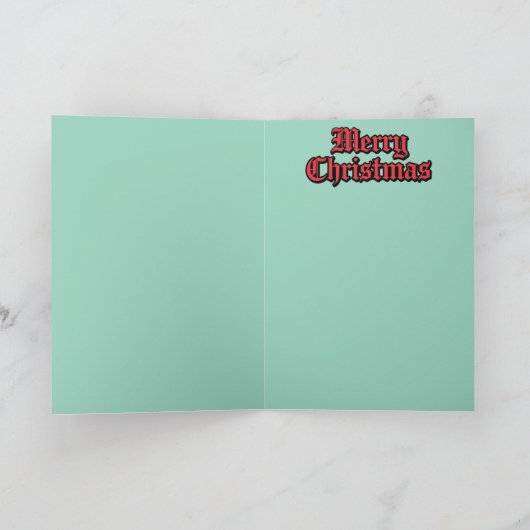 Carte Noël Mona Lisa (Intérieur)