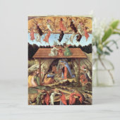 Carte Noël, Nativité, Naissance du Christ de Botticelli (Debout devant)