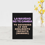 Carte Noël ne vous change pas (Fleur jaune)