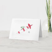 Carte Noël - Ne vous faites pas prendre sous le missile (Devant)