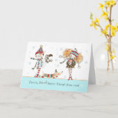 Carte Noël Neige meilleur ami que toi (Fleur jaune)