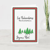 Carte Noël Noel français (Devant)