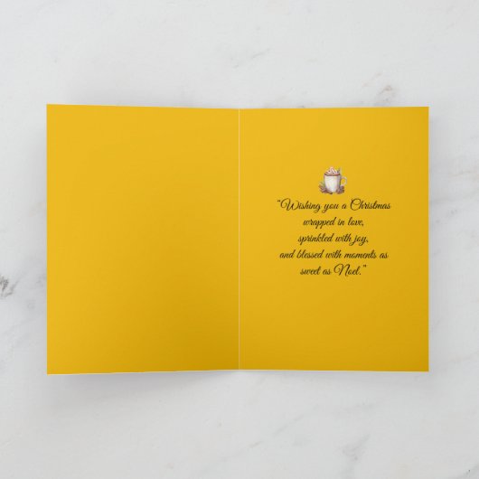 Carte Noël Noel la plus douce | Carte pour les fêt (Intérieur)