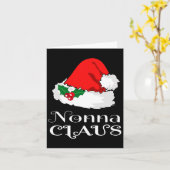 Carte Noël Nonna Claus Correspondant Pyjama Santa Hat X- (Fleur jaune)