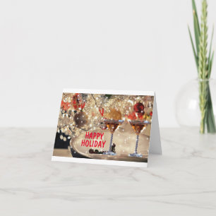 CARTE NOËL/NOUVELLE ANNÉE CHEERS ET SALUTATIONS