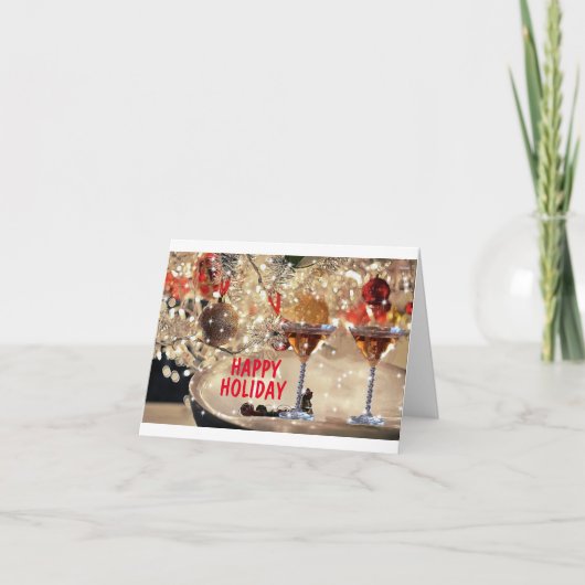 CARTE NOËL/NOUVELLE ANNÉE CHEERS ET SALUTATIONS (Devant)