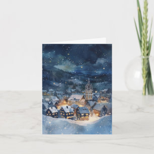 Carte Noël nuit ciel