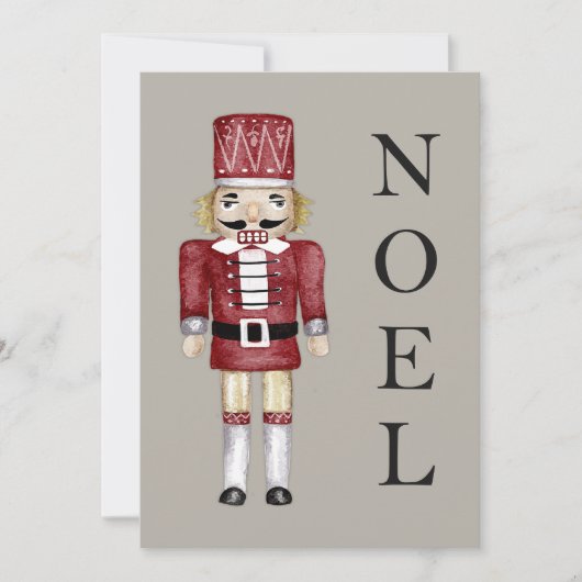 Carte Noel Nutcracker Pine Holiday (Devant)
