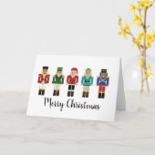 Carte Noël Nutcracker Toy Soldiers (Fleur jaune)