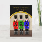 Carte Noël, Nutcrackers sur scène, de nous tous (Devant)