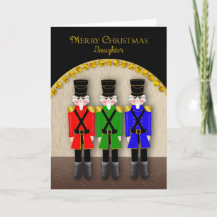 Carte Noël, Nutcrackers sur scène, fille