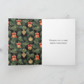 Carte Noël Occidental Ornement de la cowboy rouge (Intérieur)