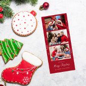 Carte Noël ou vacances Multi Photo Retro Filmstrip R