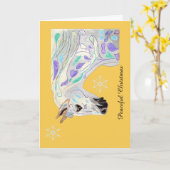 Carte Noël paisible (Fleur jaune)