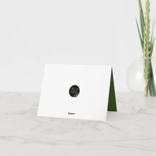 Carte Noël paisible - Branches de pin enneigées (Dos)