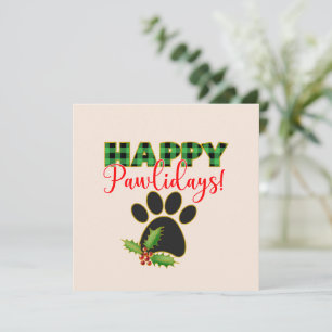Carte Noël Pawliday Joyeux jour férié pour chien