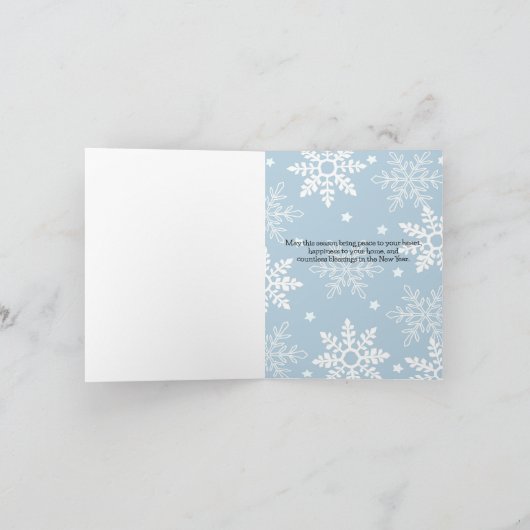 Carte Noël Penguins Salutation (Intérieur)