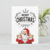 Carte Noël père Noël (Debout devant)