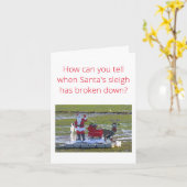 Carte Noël père Noël (Fleur jaune)