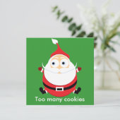 Carte Noël Père Noël Chubby Carte Noël (Debout devant)