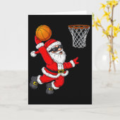 Carte Noël Père Noël Dunking Un Sketll Garçons Enfants X (Fleur jaune)