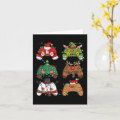 Carte Noël Père Noël Elf Lights Contrôleurs de jeu Noël (Fleur jaune)