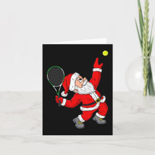 Carte Noël Père Noël Tennis Amusants Garçons Filles Enfa