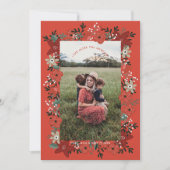 Carte Noël Poinsettia Foliage (Devant)