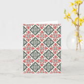 Carte Noël Poinsettia Kapa (Fleur jaune)