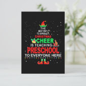 Carte Noël Professeur Maternelle (Debout devant)