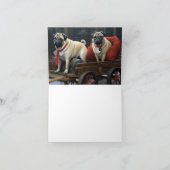 Carte Noël Pug Saison Festive (Intérieur)