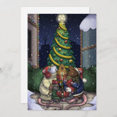 Carte Noël Rat (Devant / Derrière)