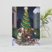 Carte Noël Rat (Debout devant)