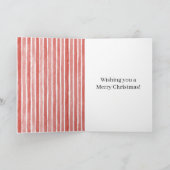 Carte Noël Rayures Rouges (Intérieur)