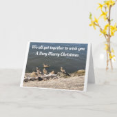 CARTE *NOËL REMERCIE** STYLE DE LAC (Fleur jaune)