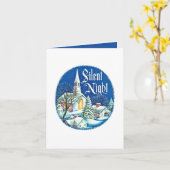 Carte Noël rétro vintage (Fleur jaune)