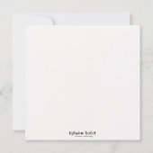 Carte Noël, Robin Chritsmas card (Dos)