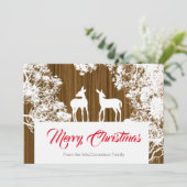 Carte Noël rustique moderne (Debout devant)