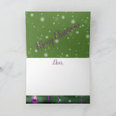 Carte Noël rustique Nouvel An (Intérieur)