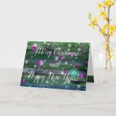 Carte Noël rustique Nouvel An (Fleur jaune)