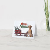 Carte Noël rustique Viszla (Devant)