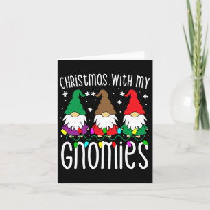 Carte Noël S pour la famille mignonne cadeau Gnome Xmas 