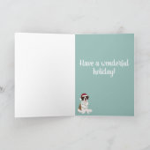 Carte Noël Saint Bernard (Intérieur)