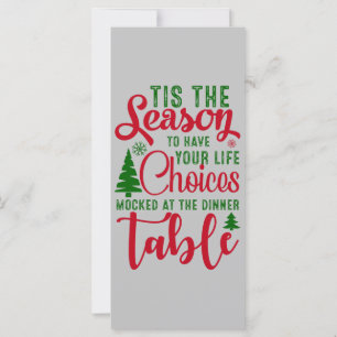 Carte Noël saison de design de choix