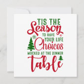 Carte Noël saison de design de choix (Devant)