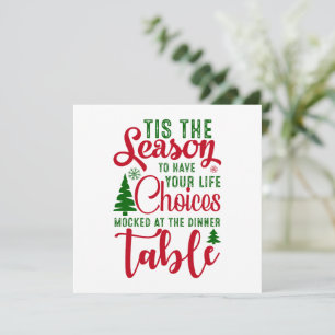 Carte Noël saison de design de choix
