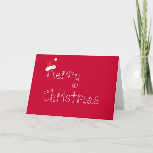 Carte Noël Santa Hat (Devant)