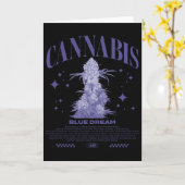 Carte Noël Sativa Hybride Souche Blue Dream (Fleur jaune)